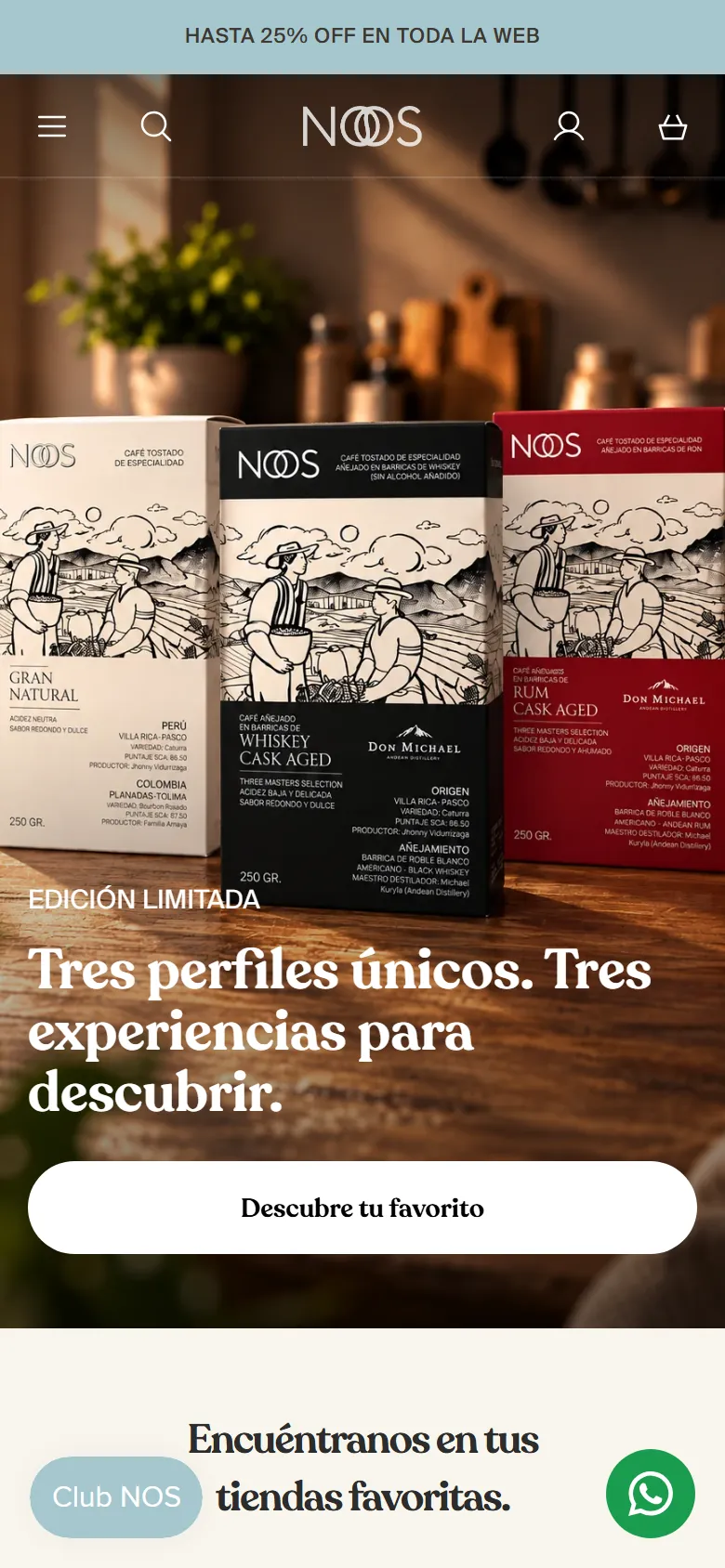 NOS Café, después: tienda en vivo el 2 de octubre de 2026.