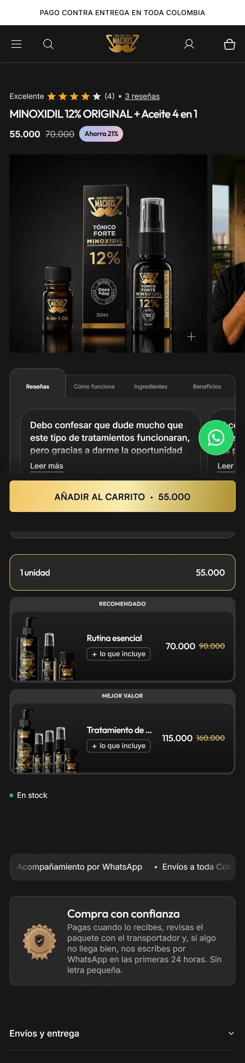 Para Machos, after: live store on October 4, 2026.