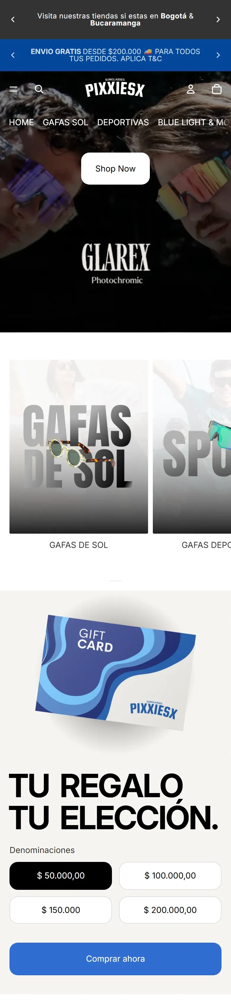 Pixxiesx, antes: el tema anterior de la tienda, visto el 2 de octubre de 2026.