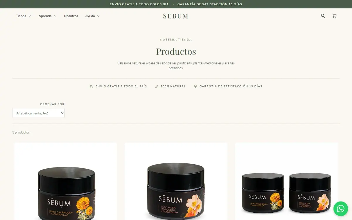 Sebum: una colección en computador.