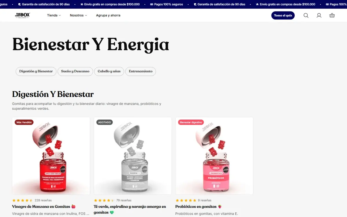 The Gummy Box: una colección en computador.